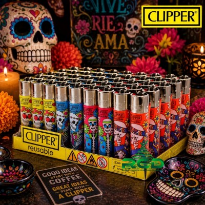 CLIPPER LIGHTER HIPPIE 48CT/ DISPLAY